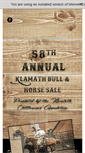 Mobile Screenshot of klamathbullsale.com