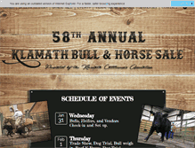 Tablet Screenshot of klamathbullsale.com